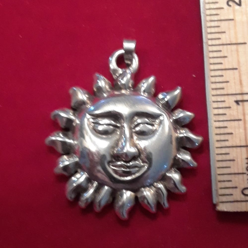 92.5 Silver Sun Pendant